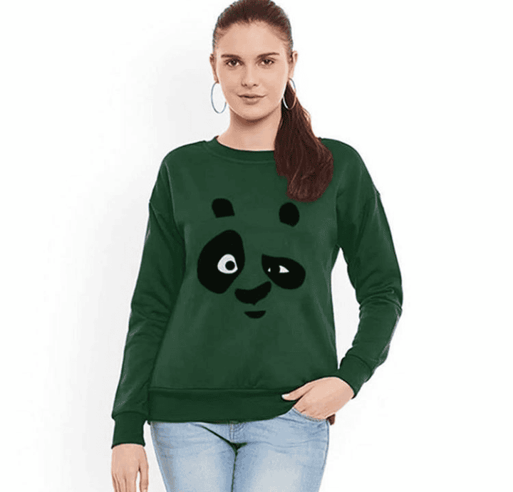 Panda Face Funky Sweatshirt Panda Face Funky Sweatshirt